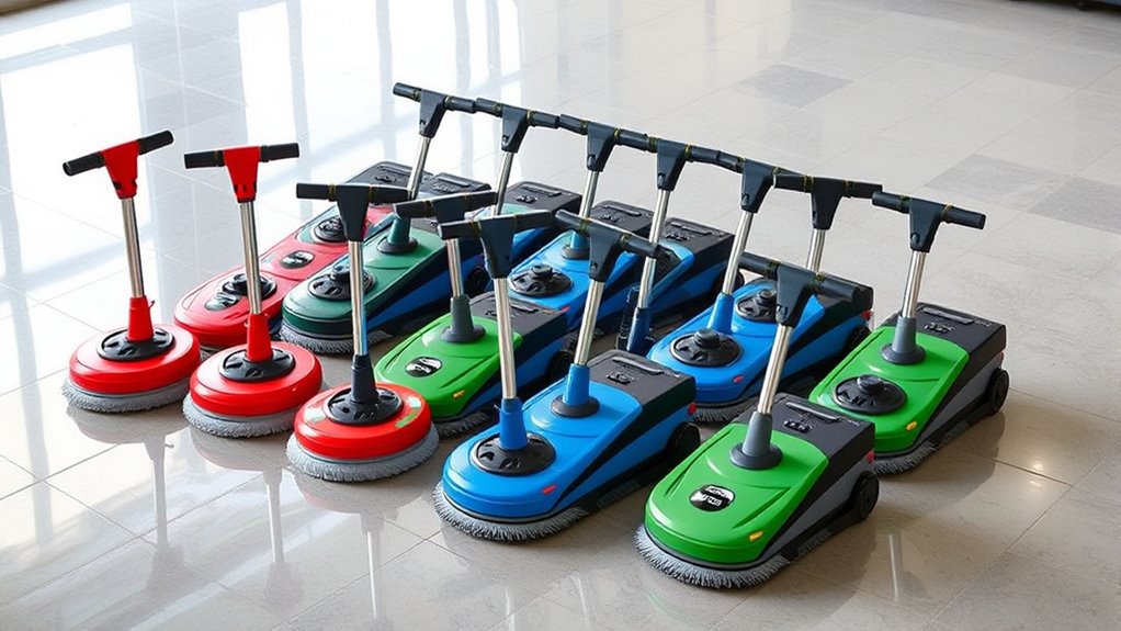 top compact floor scrubbing machines