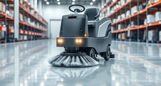 top front mounted floor scrubbers