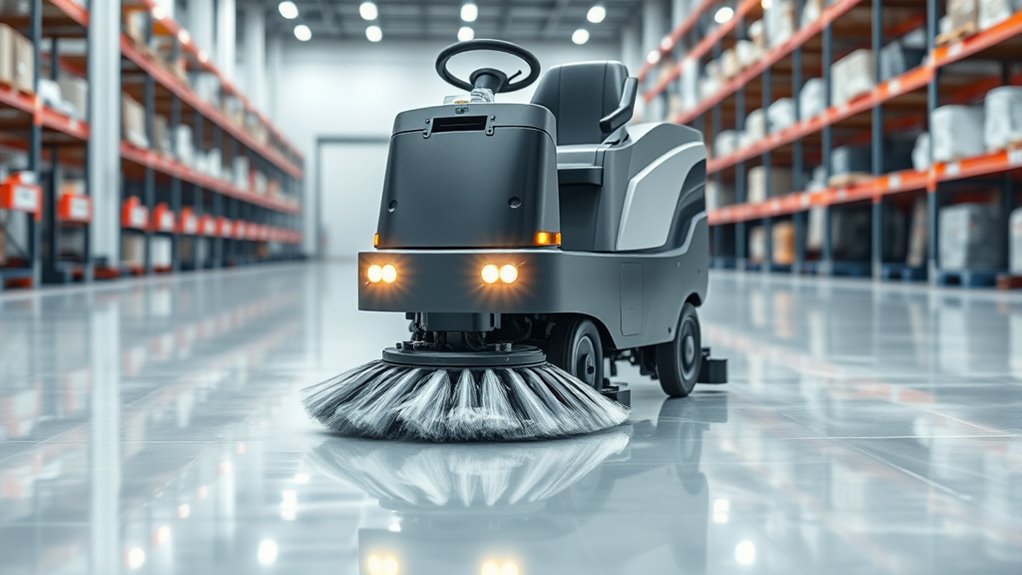 top front mounted floor scrubbers