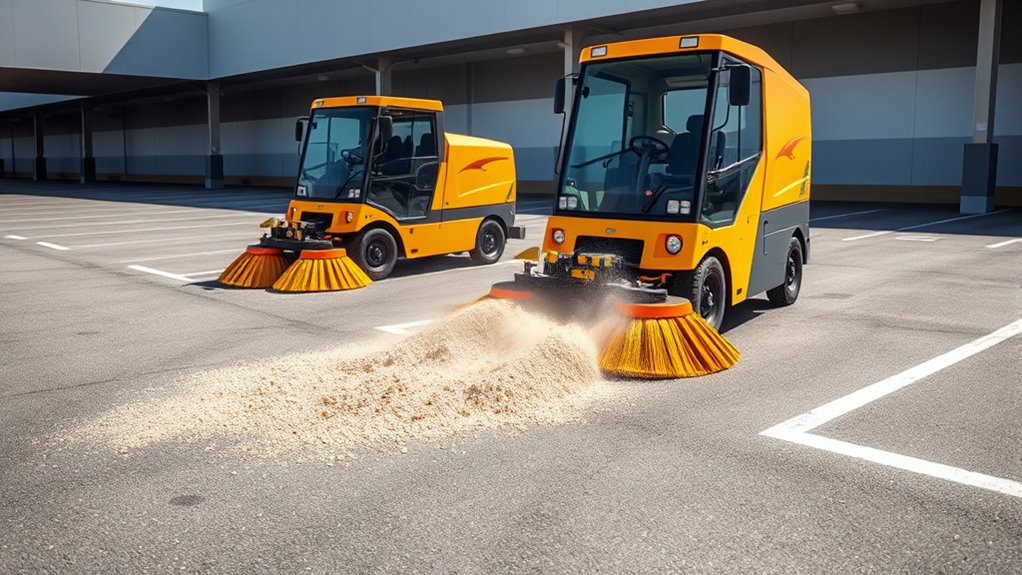 top heavy duty parking sweepers