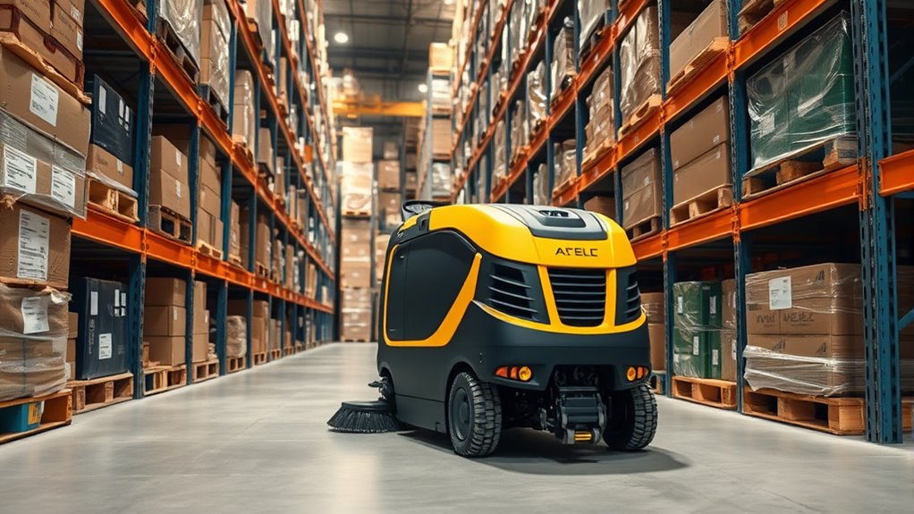top narrow aisle floor sweepers