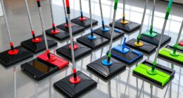 top push sweepers with dustpans