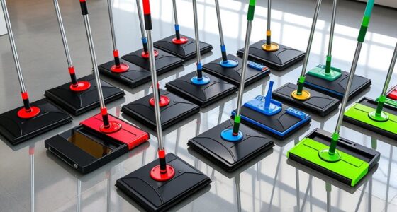 top push sweepers with dustpans