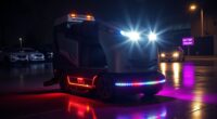 top ride on scrubber lights