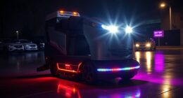 top ride on scrubber lights