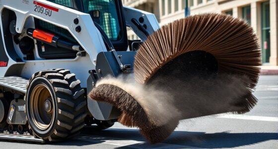 top skid steer sweeper attachments