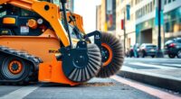top skid steer sweeper attachments