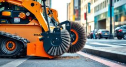 top skid steer sweeper attachments