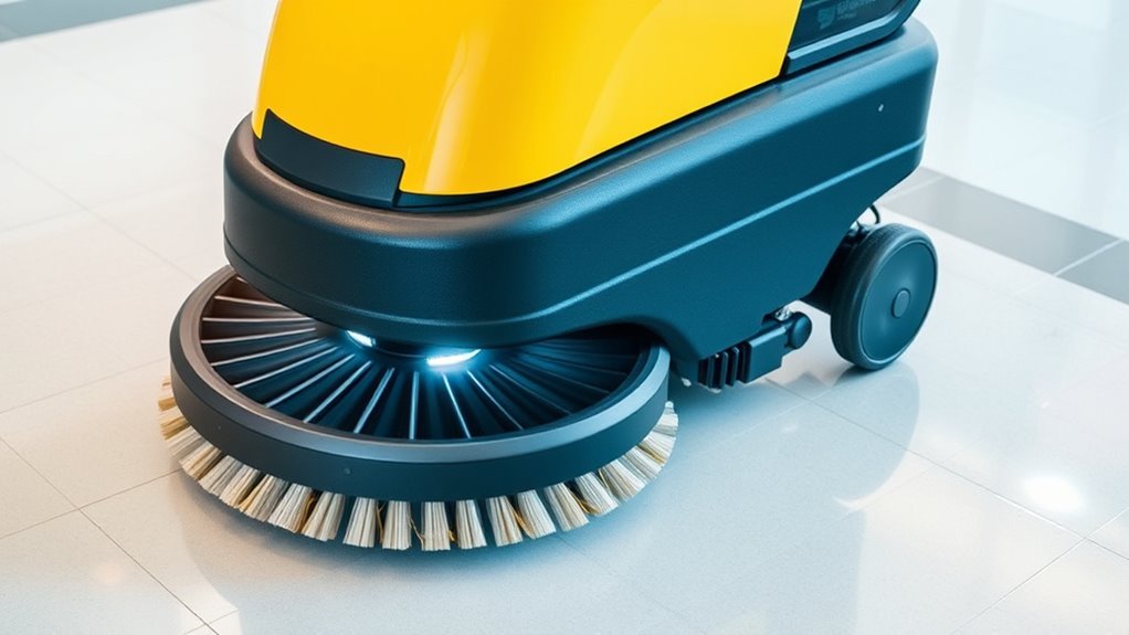 top traction drive scrubber