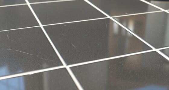treat grout scratches beforehand