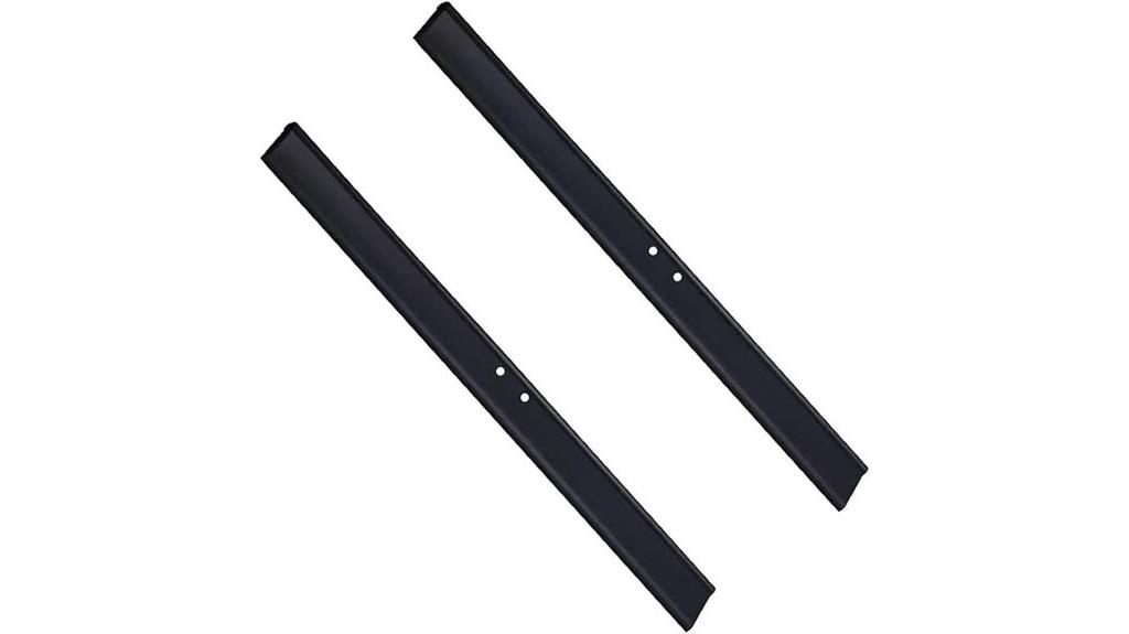 two black rubber blades