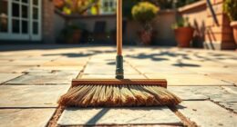 two pass outdoor dust sweeping