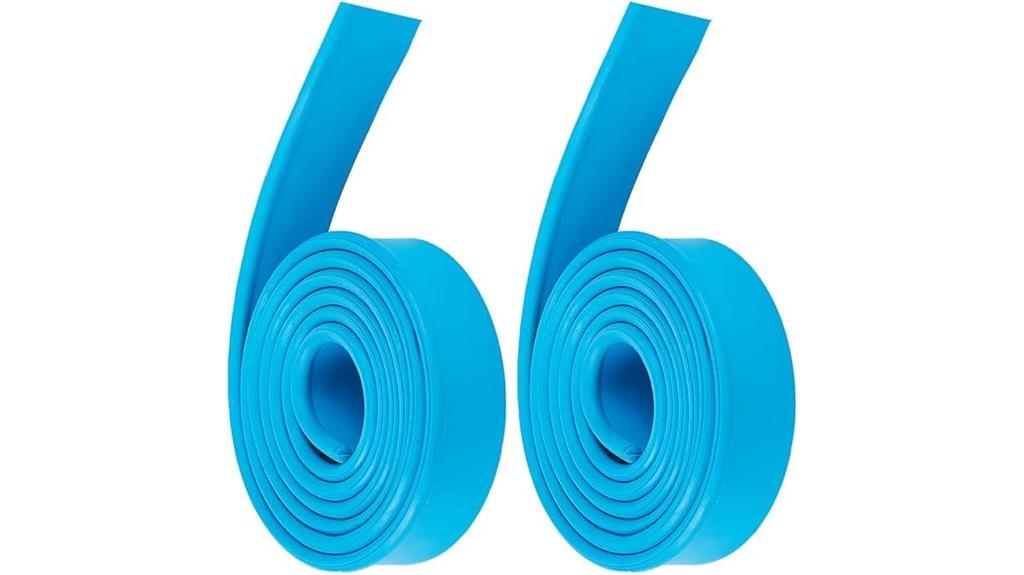 two rubber squeegee heads
