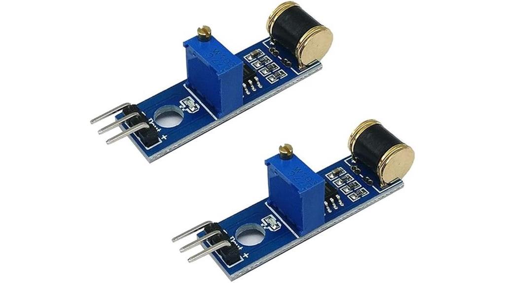 two vibration sensors included