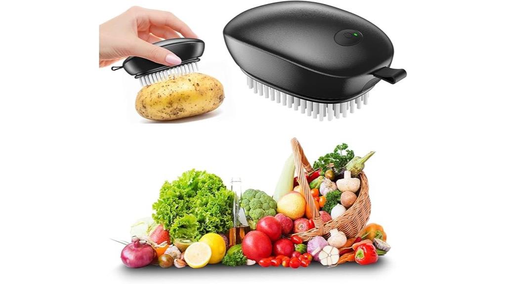 ultrasonic vegetable cleaning brush