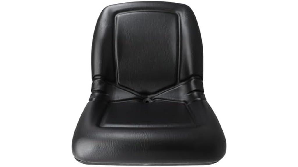 universal black vinyl bucket seat