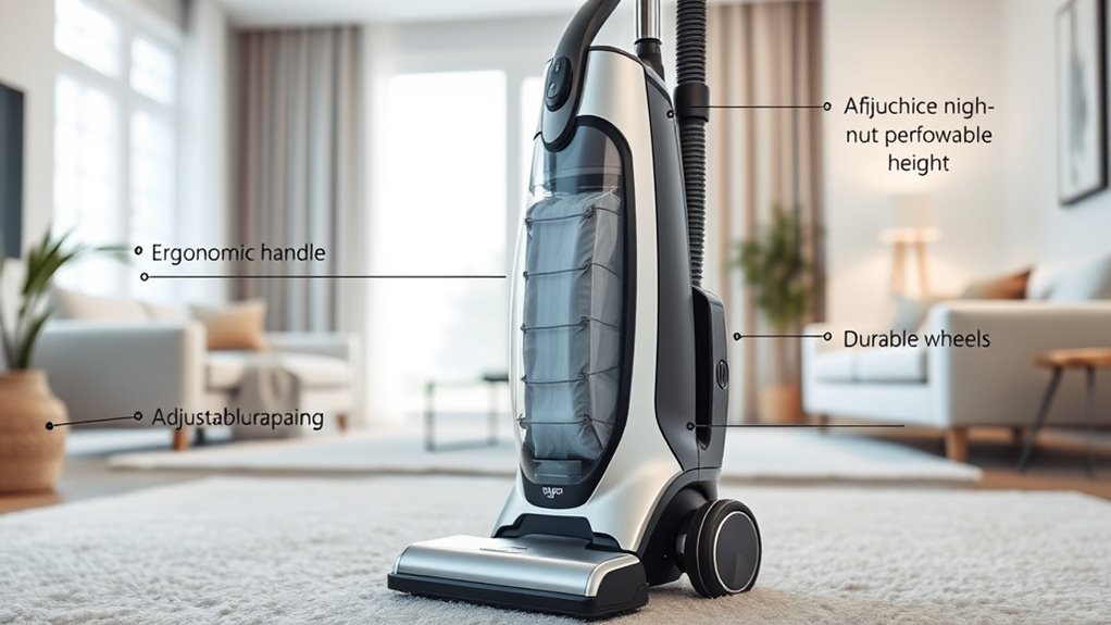 vacuum features for efficiency