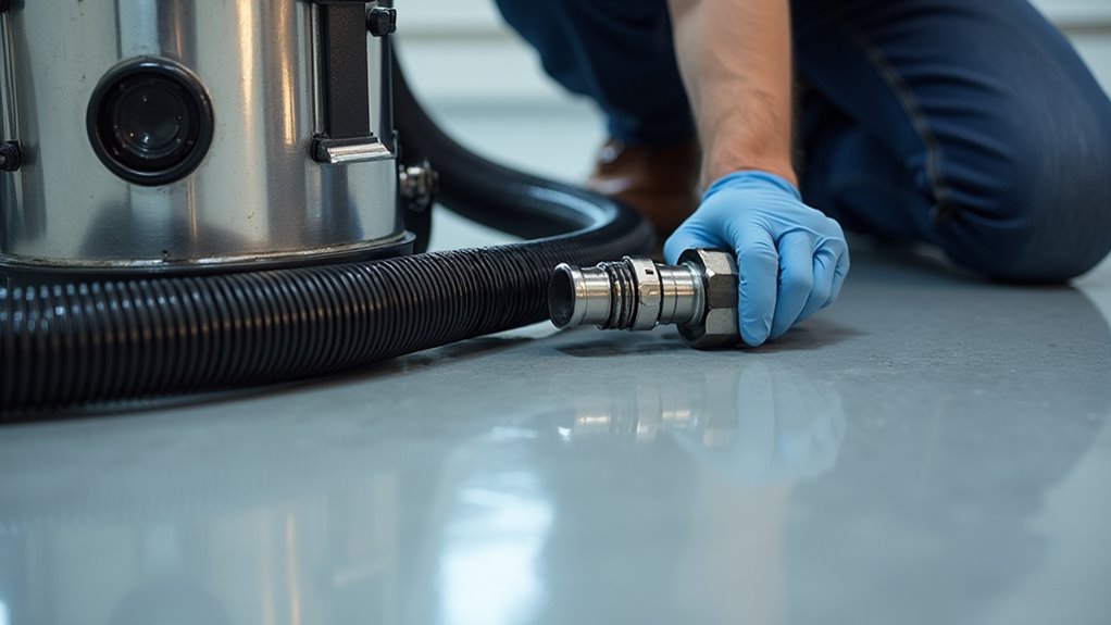 vacuum motor hose inspection