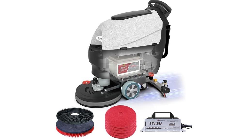 walk behind floor scrubber