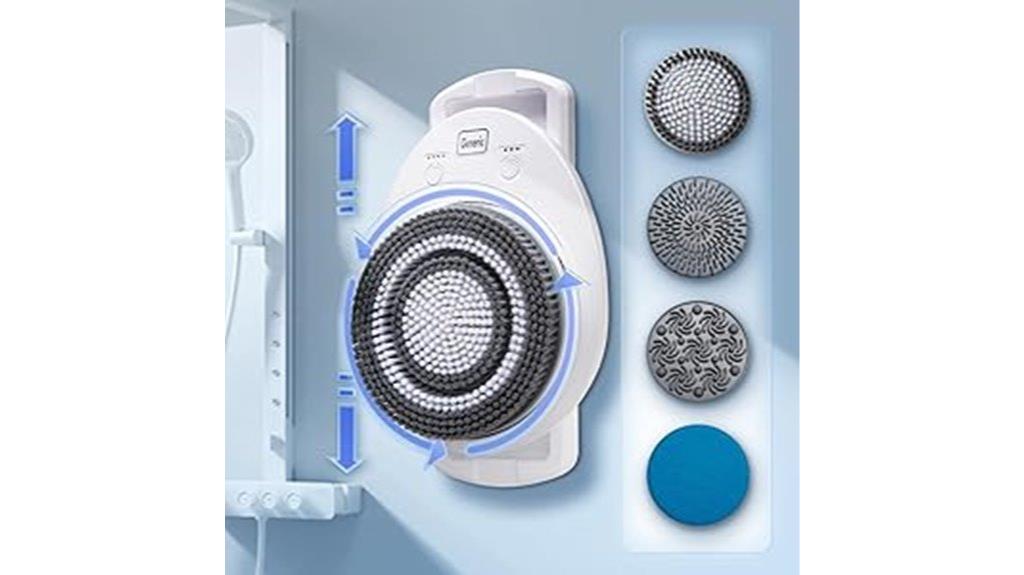 wall mounted exfoliating brush