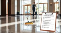 weekly lobby sweeper checklist