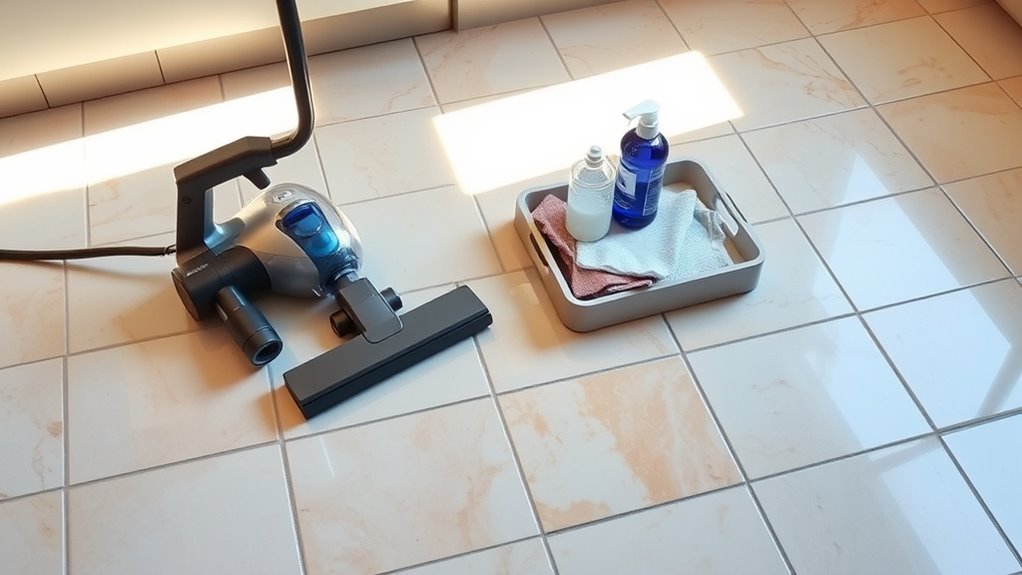 weekly tile floor maintenance