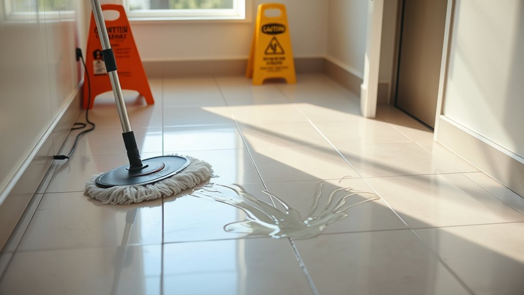wet floor safety precautions