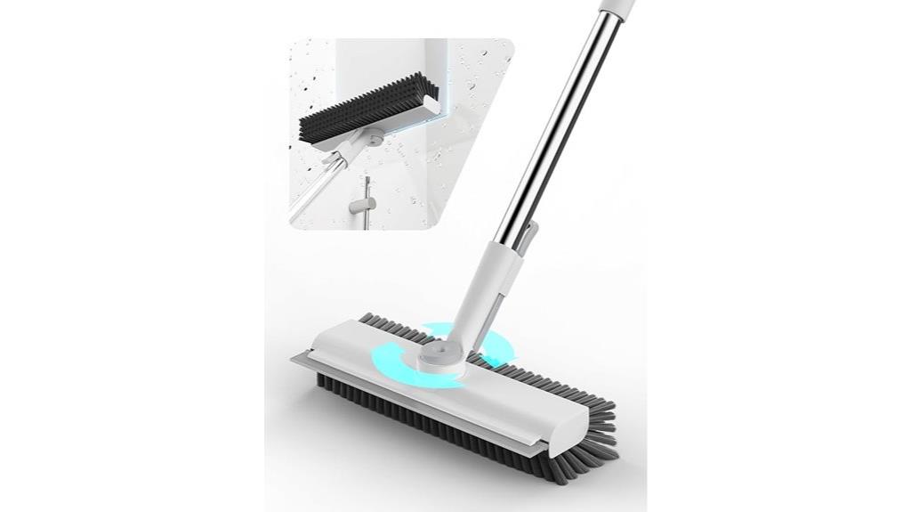white floor scrub brush