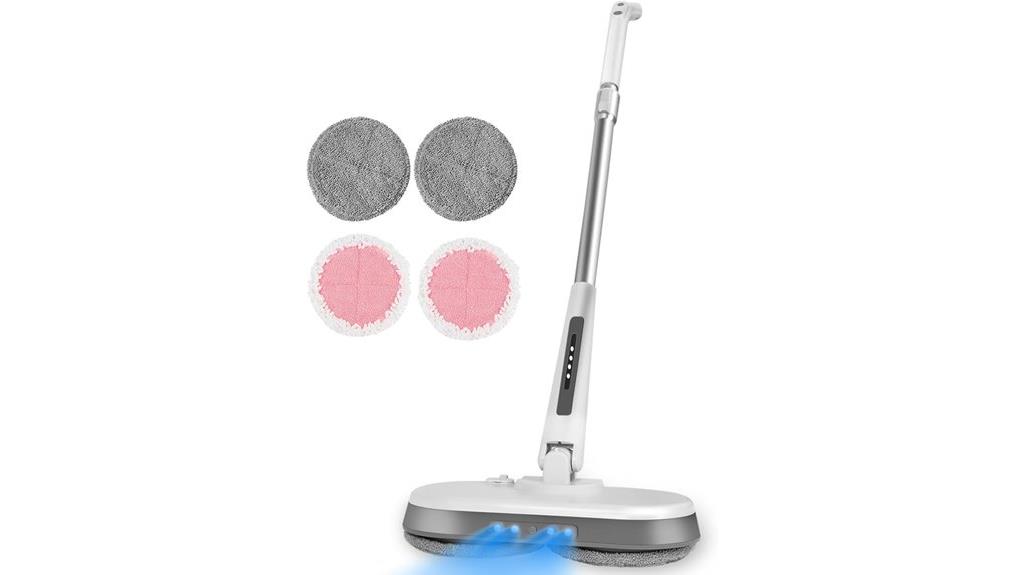 wireless led spin mop
