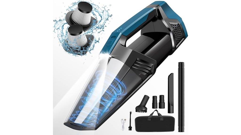 wireless vacuum with led