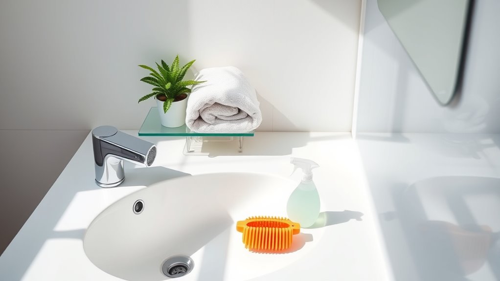 consistent organized cleaning routine