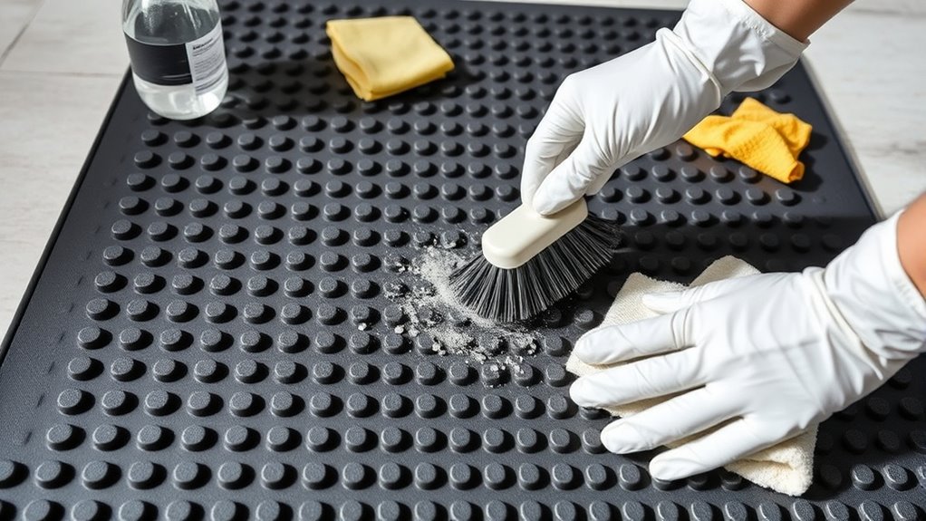 effective non slip mat maintenance