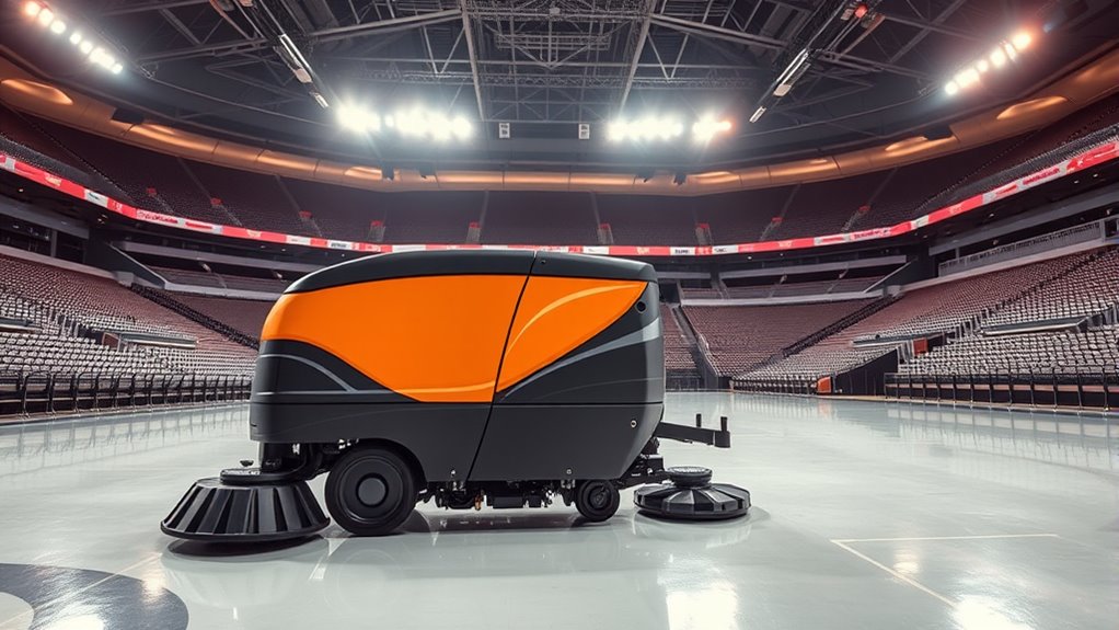 efficient quiet arena cleaning