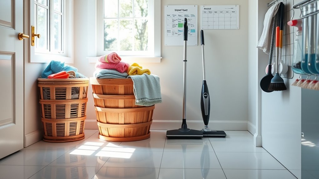 establish daily cleaning schedule