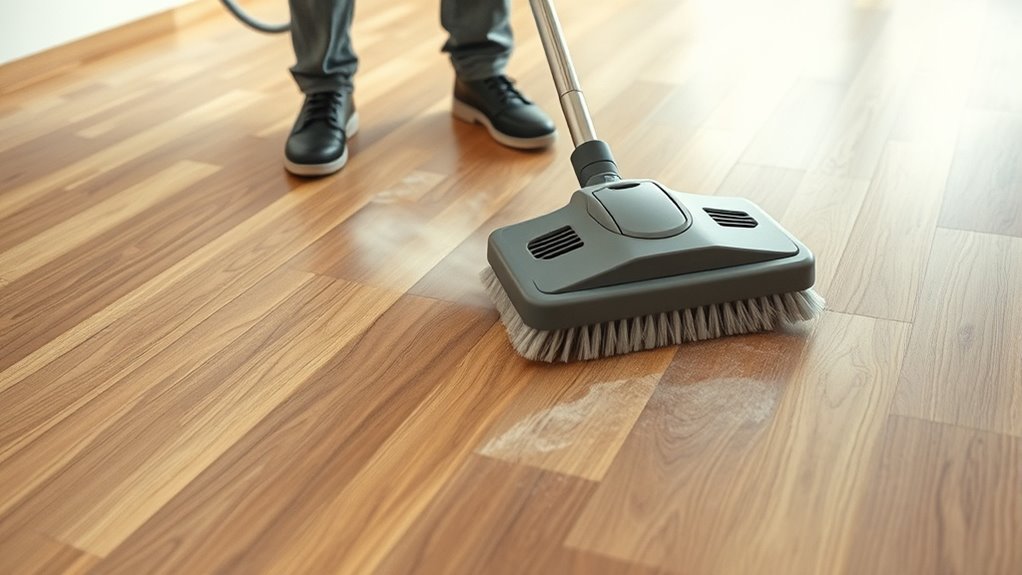 gentle low moisture floor cleaning