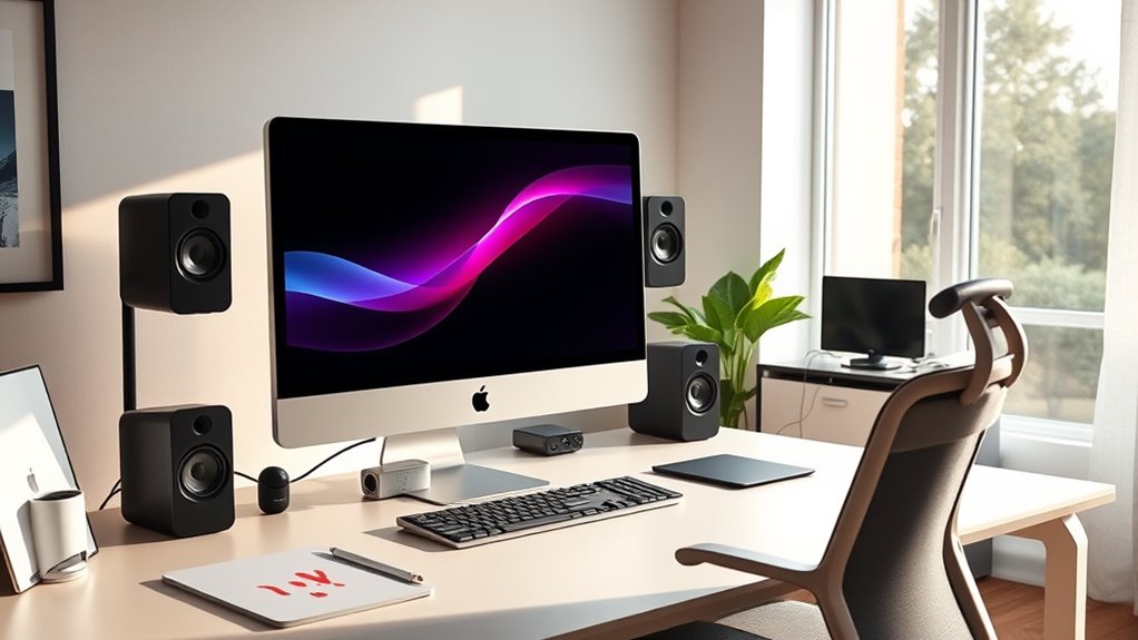 key home office imac features