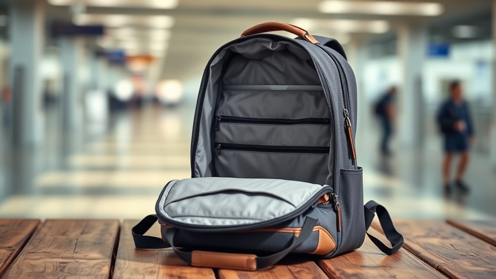 laptop compartment travel backpack