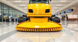 large airport terminal cleaners