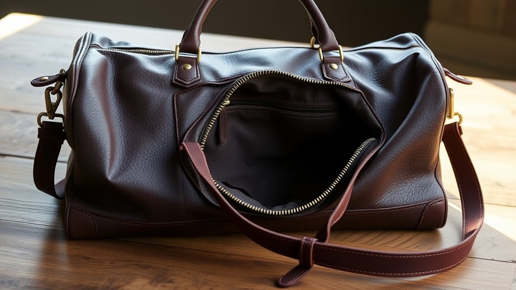 leather duffle bag essentials