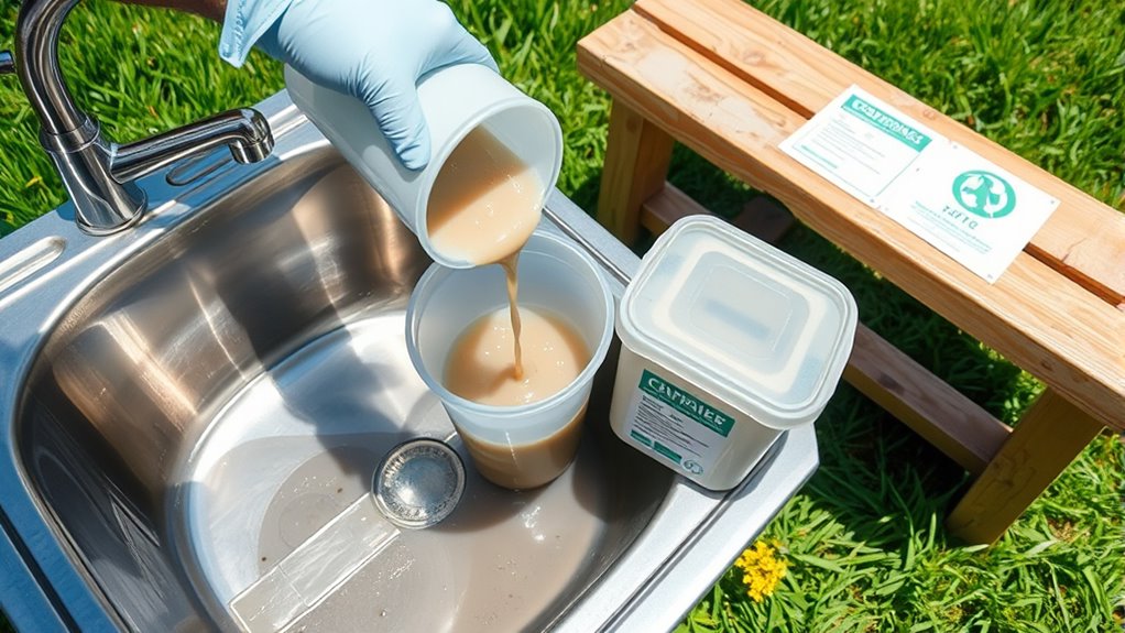 legally dispose of contaminated water