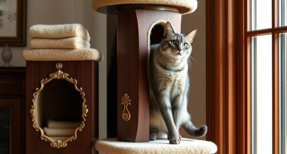 luxurious cat scratching posts