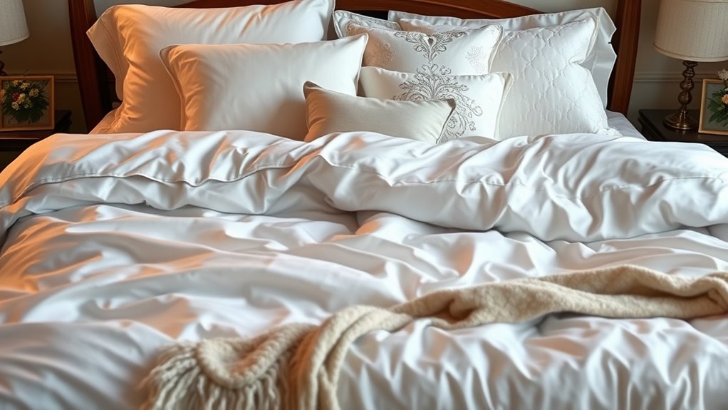luxury bedding material quality