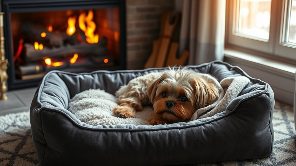 luxury heated pet beds