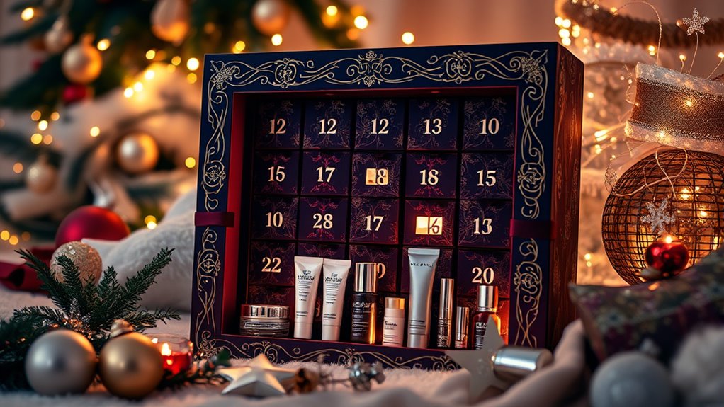luxury holiday beauty calendars
