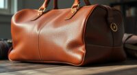 luxury leather travel bags