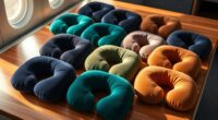 luxury travel neck pillows