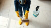 manage dust before cleaning