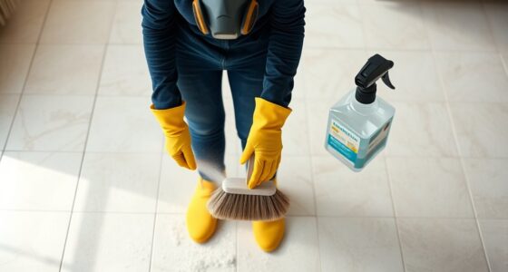 manage dust before cleaning