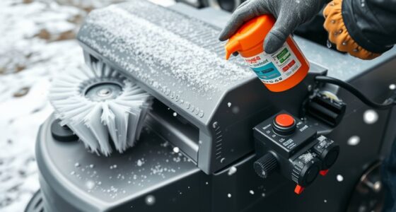 prepare floor scrubber for winter