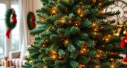realistic pre lit christmas trees